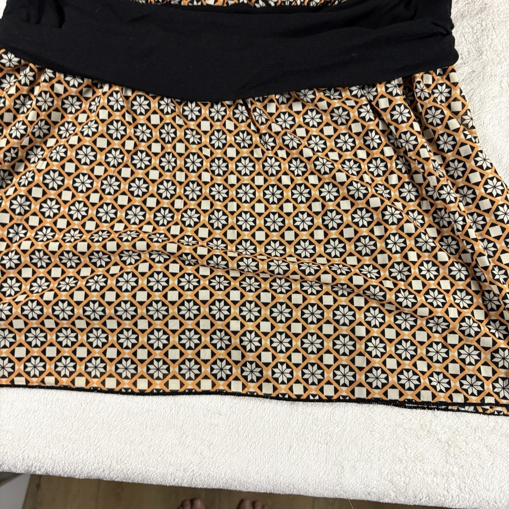 Vintage Y2K Studio Woman 2X Empire Waist Babydoll Top Retro Geometric - Picture 6 of 12